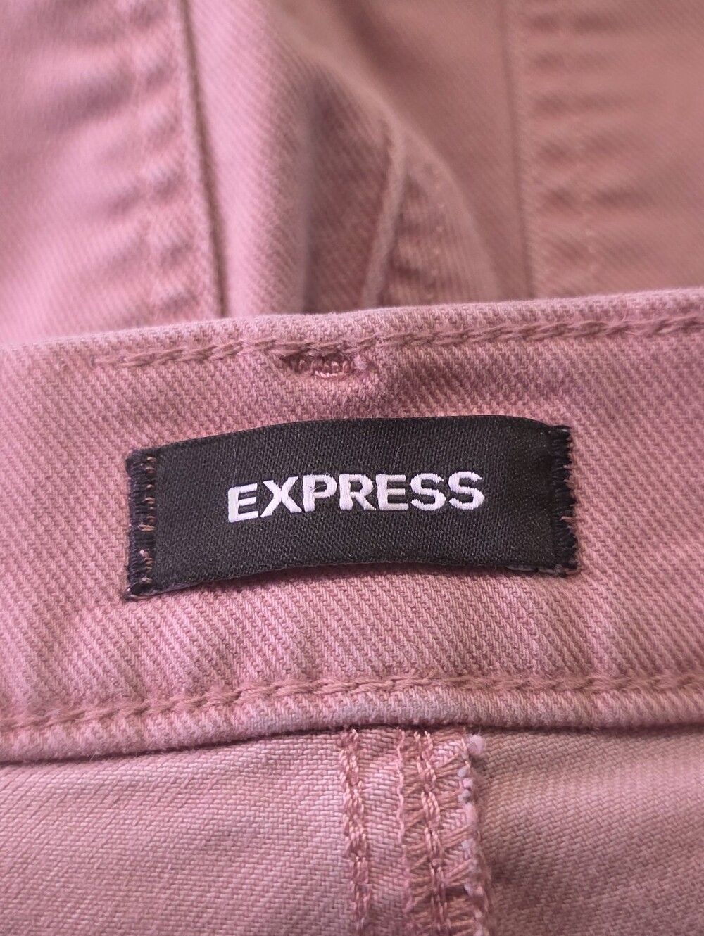 Express High Rise Straight Ankle Jeans Dusty Rose Size 8 - Picture 8 of 12